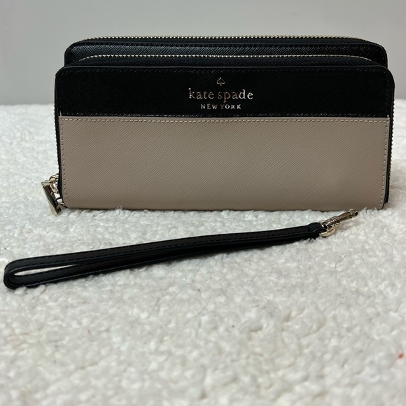 🥳HP Kate Spade Staci Colorblock Large Carryall Wristlet - Picture 11 of 14